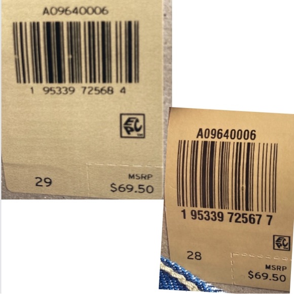 Relisted Levi’s low pro distressed midrise straight leg jean cotton size 29 - Picture 17 of 17